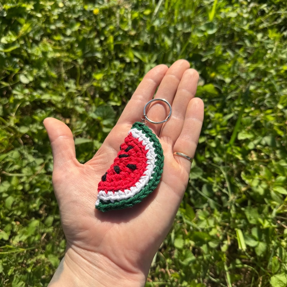 Handmade Crochet Fruit Fidget Keychains - Picture 6 of 10